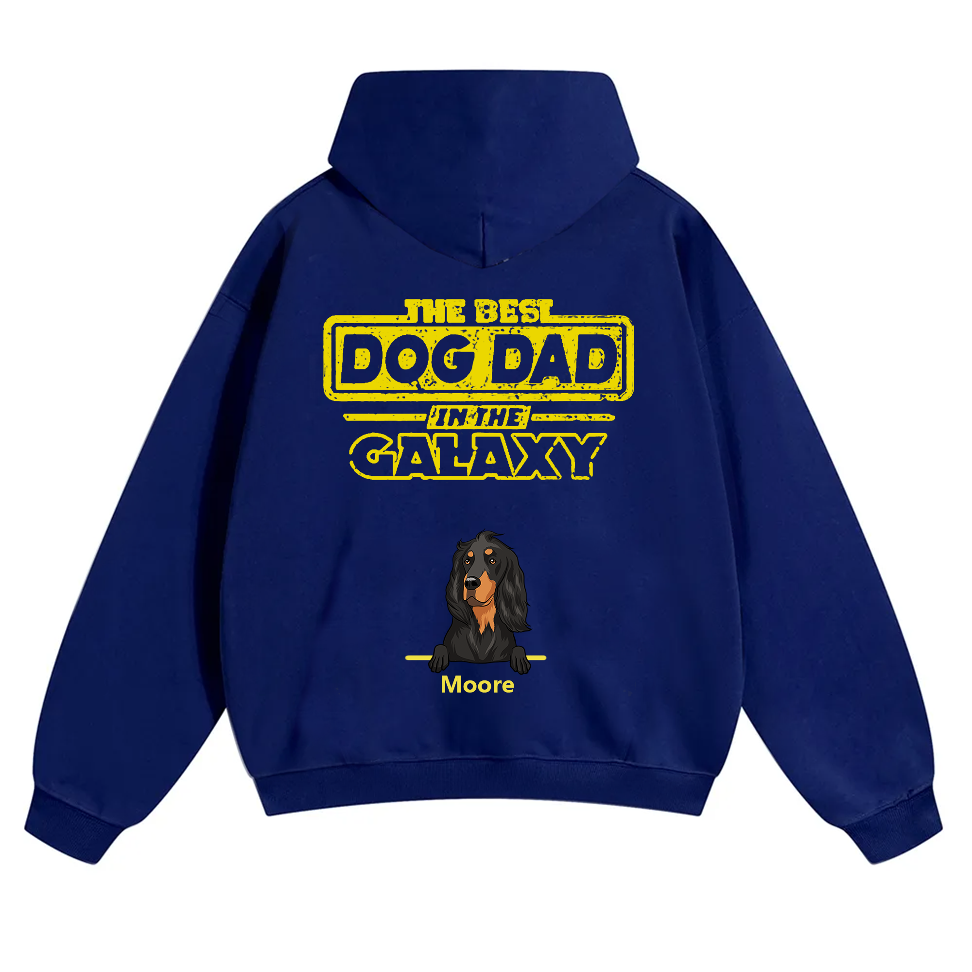 The Best Dog Dad In The Galaxy - Personalized Custom Unisex Hoodie