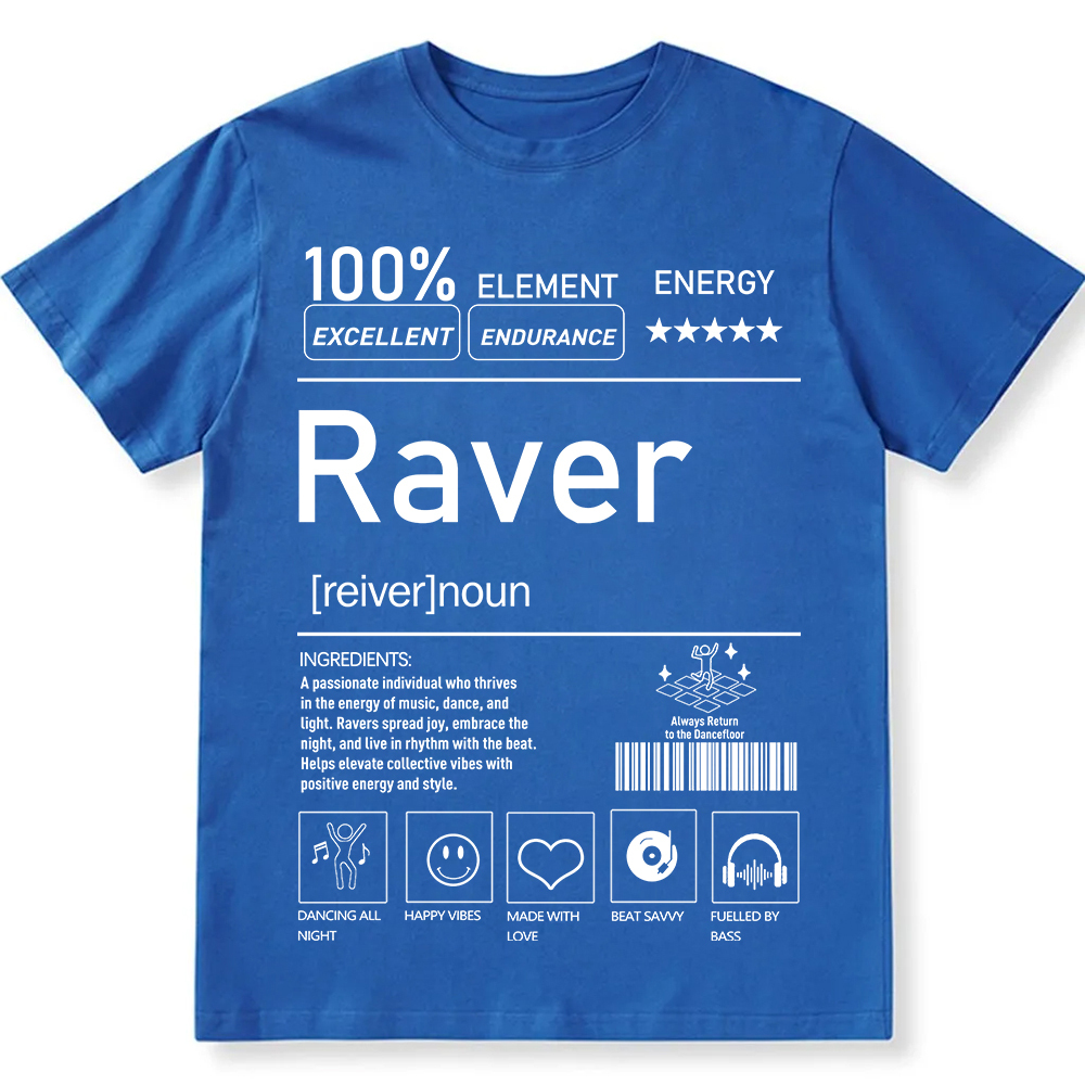 Raver Unisex Fit Cotton T-Shirt wearishow