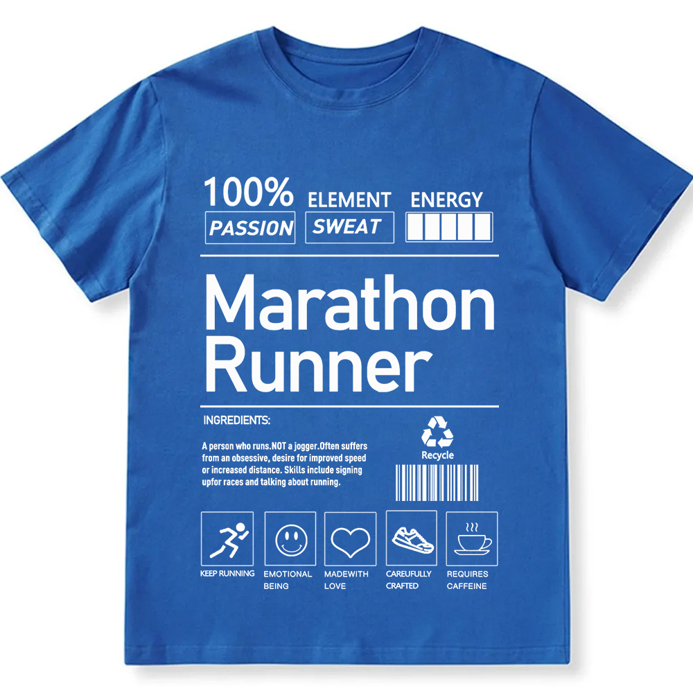 Marathon Runner  Unisex Fit Cotton T-Shirt wearishow