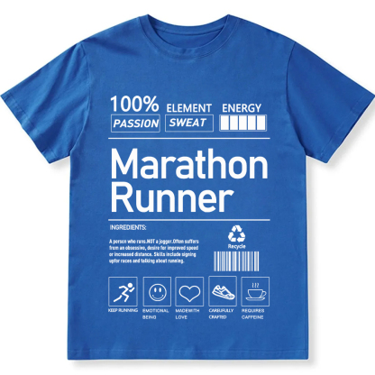 Marathon Runner  Unisex Fit Cotton T-Shirt wearishow