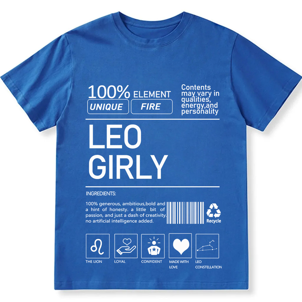 Leo Girly  Unisex Fit Cotton T-Shirt wearishow