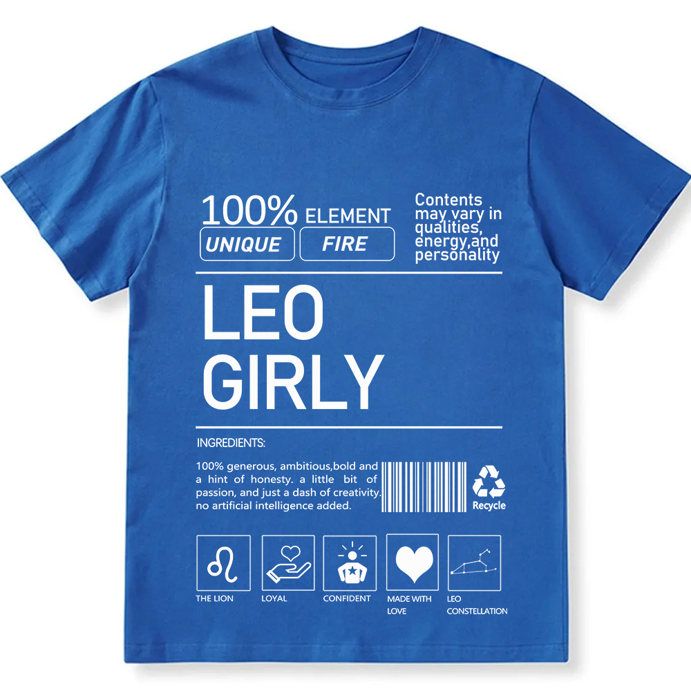 Leo Girly  Unisex Fit Cotton T-Shirt wearishow