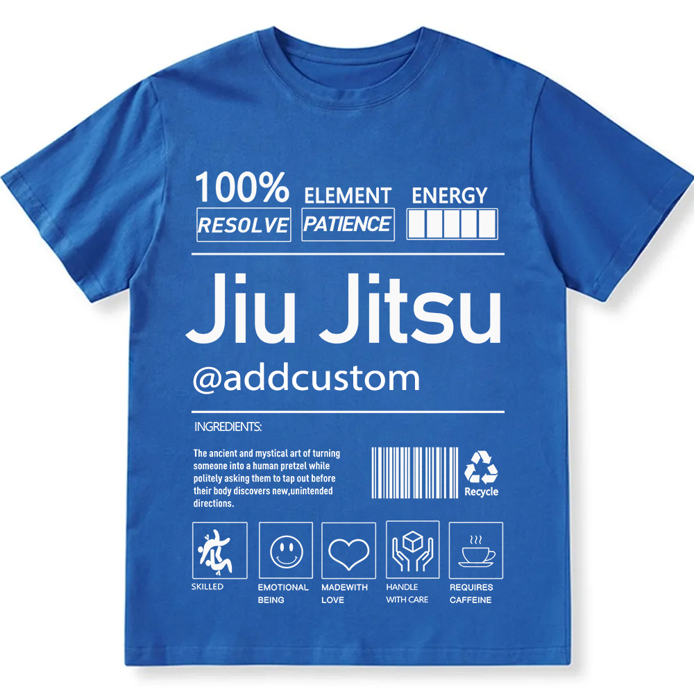 Jiu jitsu Customized Unisex Fit Cotton T-Shirt wearishow