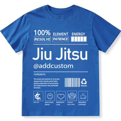 Jiu jitsu Customized Unisex Fit Cotton T-Shirt wearishow