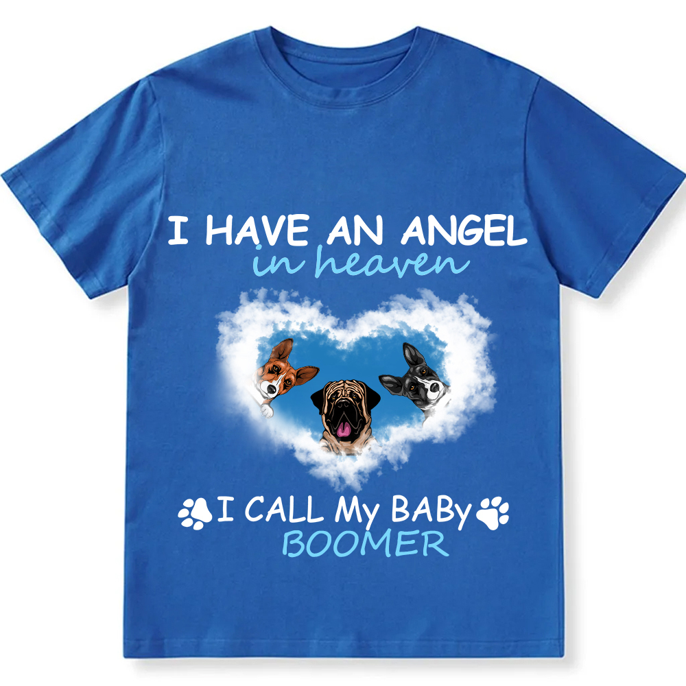Have An Angel In Heaven - Personalized Custom Unisex Fit Cotton T-Shirt wearishow