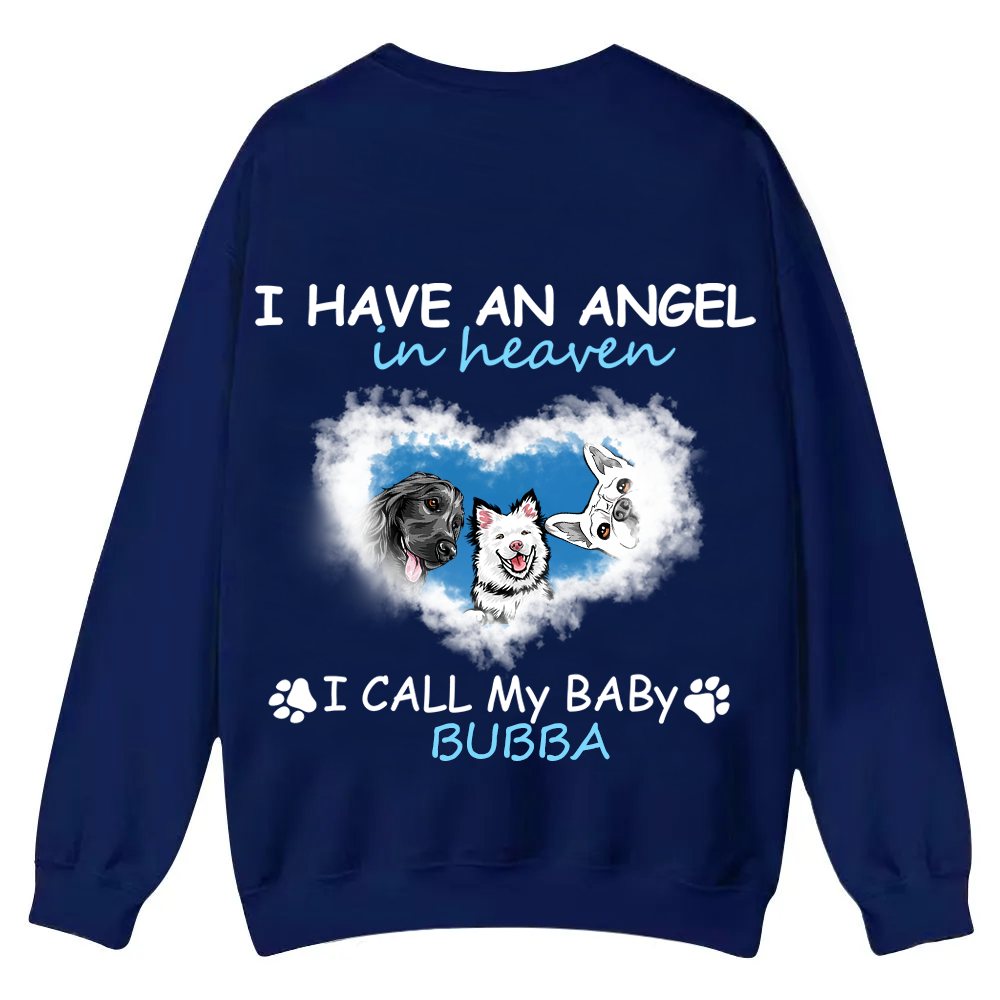 Have An Angel In Heaven - Personalized Custom Unisex Casual Crewneck Sweatshirt wearishow
