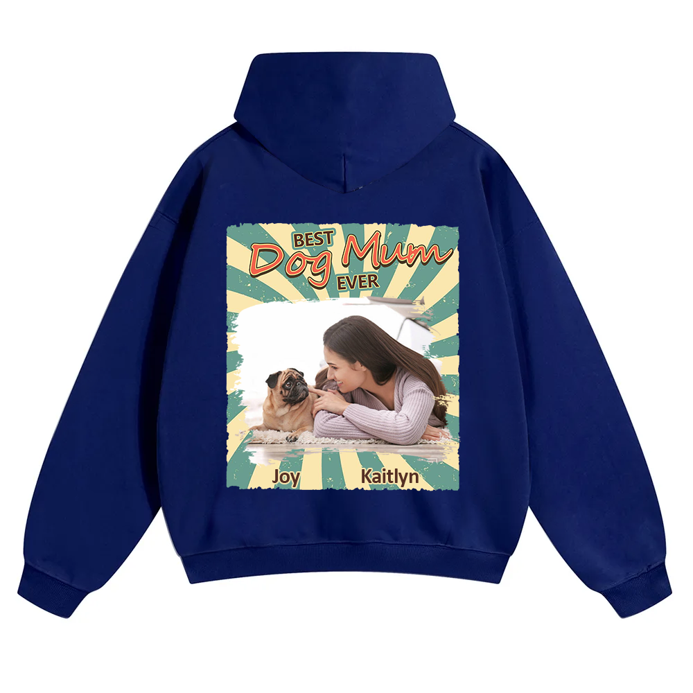 Retro Funny Dog Shirt Photo - Personalized Custom Unisex Soild Color Hoodies wearishow