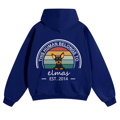 This Human Belongs To 3 - Personalized Custom Unisex Hoodie