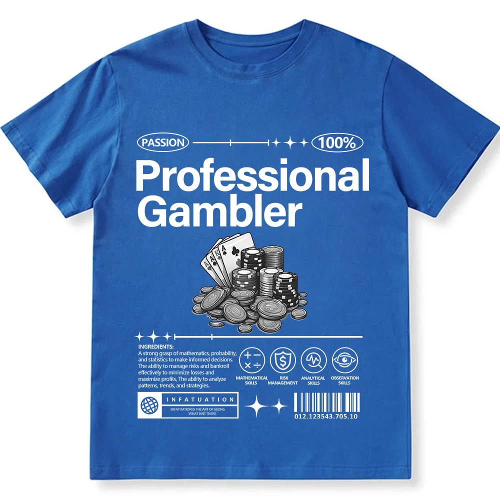 Professional Gambler Unisex Fit Cotton T-Shirt wearishow
