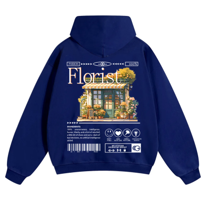 Florist Unisex Solid Color Hoodie wearishow