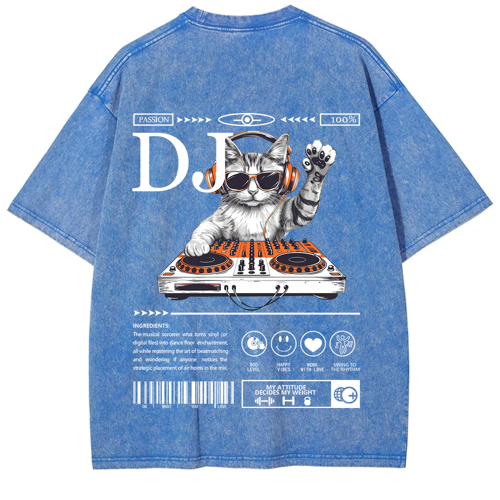 DJ Unisex Fit Washed T-Shirt