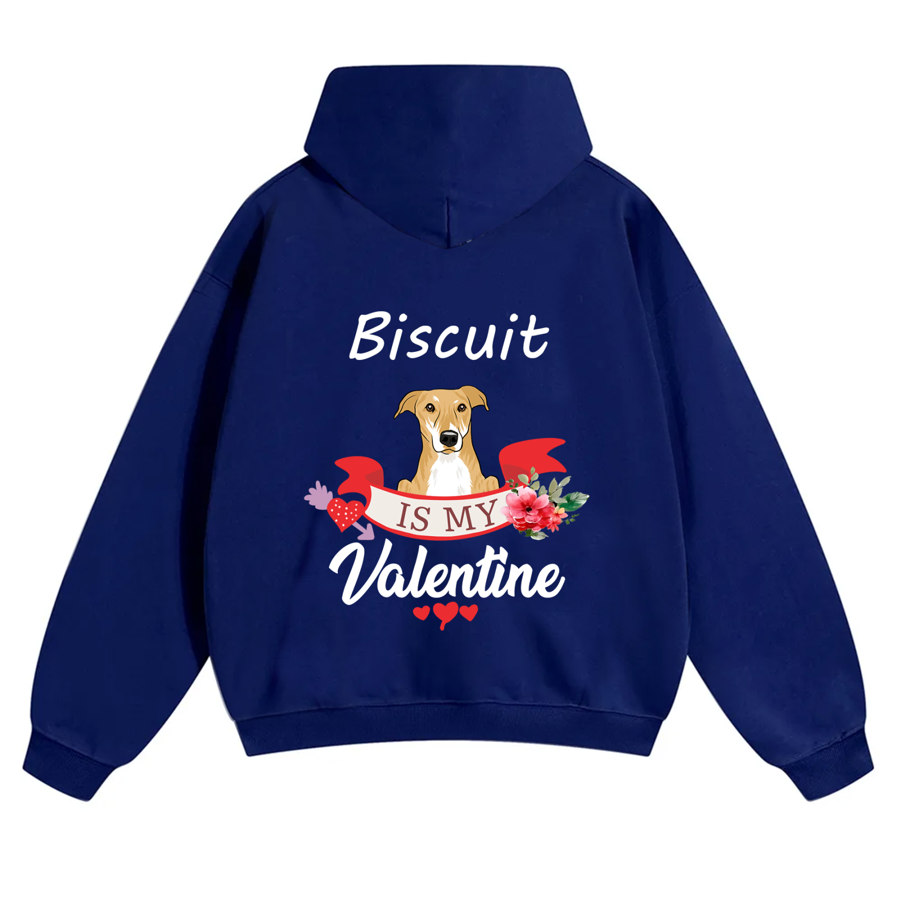 My Dog Is My Valentine Lover - Personalized Custom Unisex Hoodie
