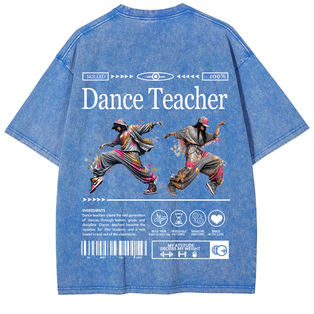 Dance Teacher Unisex Fit Washed T-Shirt