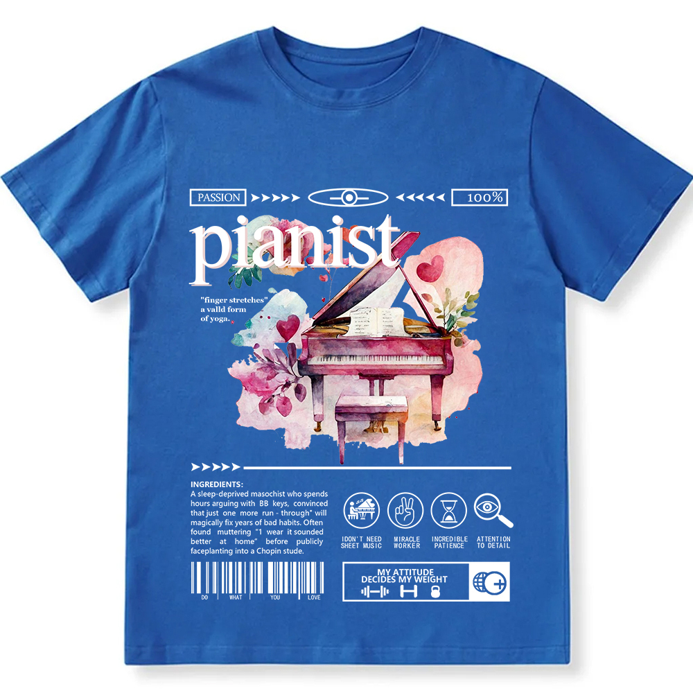 Pianist Unisex Fit Cotton T-Shirt wearishow