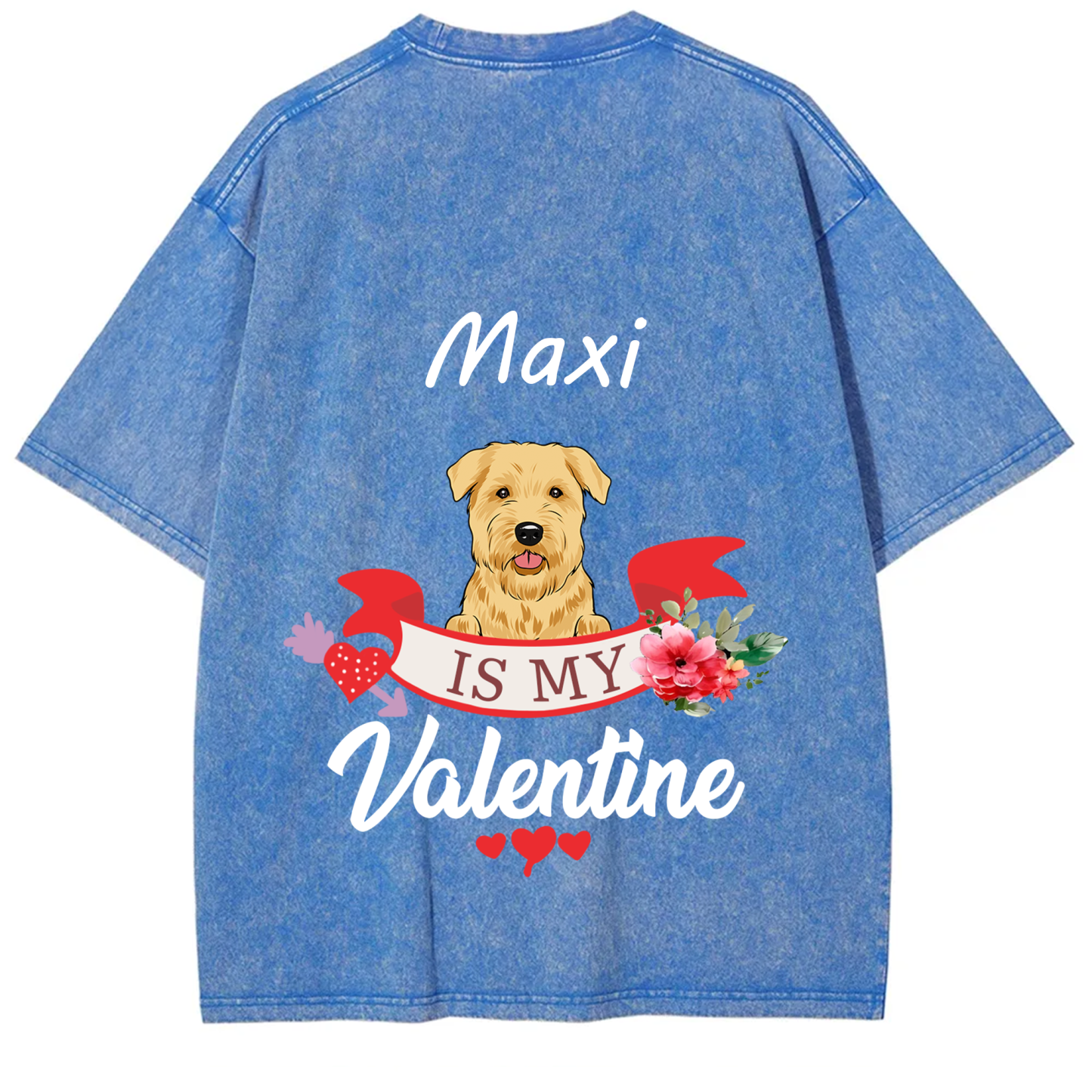 My Dog Is My Valentine Lover - Personalized Custom Unisex T-shirt