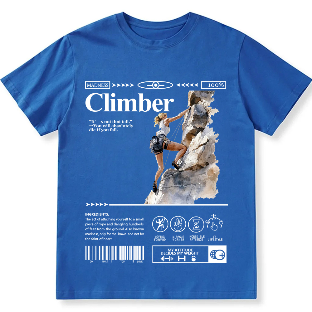 Climber Unisex Fit Cotton T-Shirt wearishow