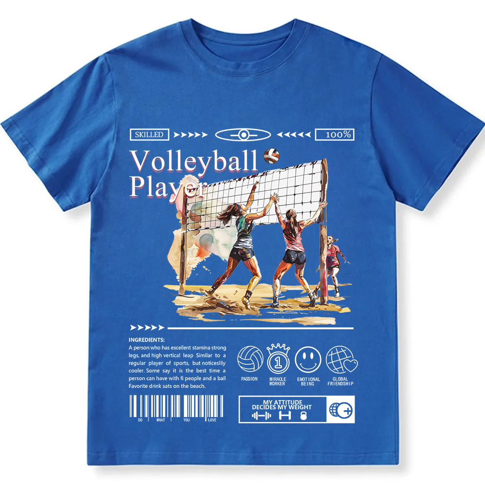 Volleyball Player Unisex Fit Cotton T-Shirt wearishow