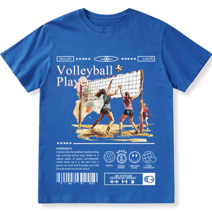 Volleyball Player Unisex Fit Cotton T-Shirt wearishow