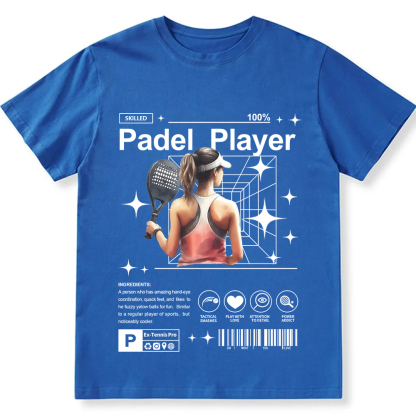 Padel Player Unisex Fit Cotton T-Shirt wearishow
