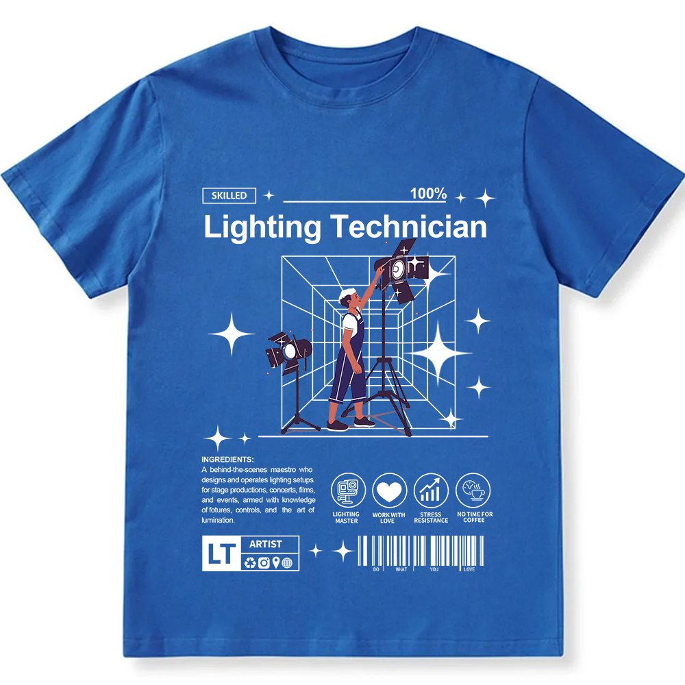 Lighting Technician Unisex Fit Cotton T-Shirt wearishow