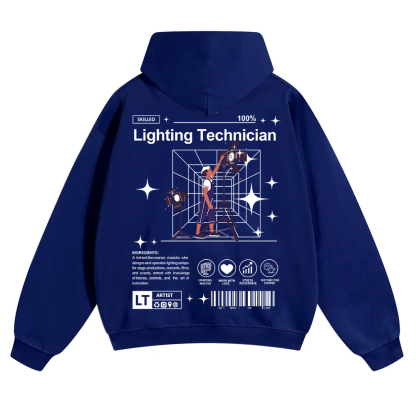 Lighting Technician Unisex Solid Color Hoodie wearishow