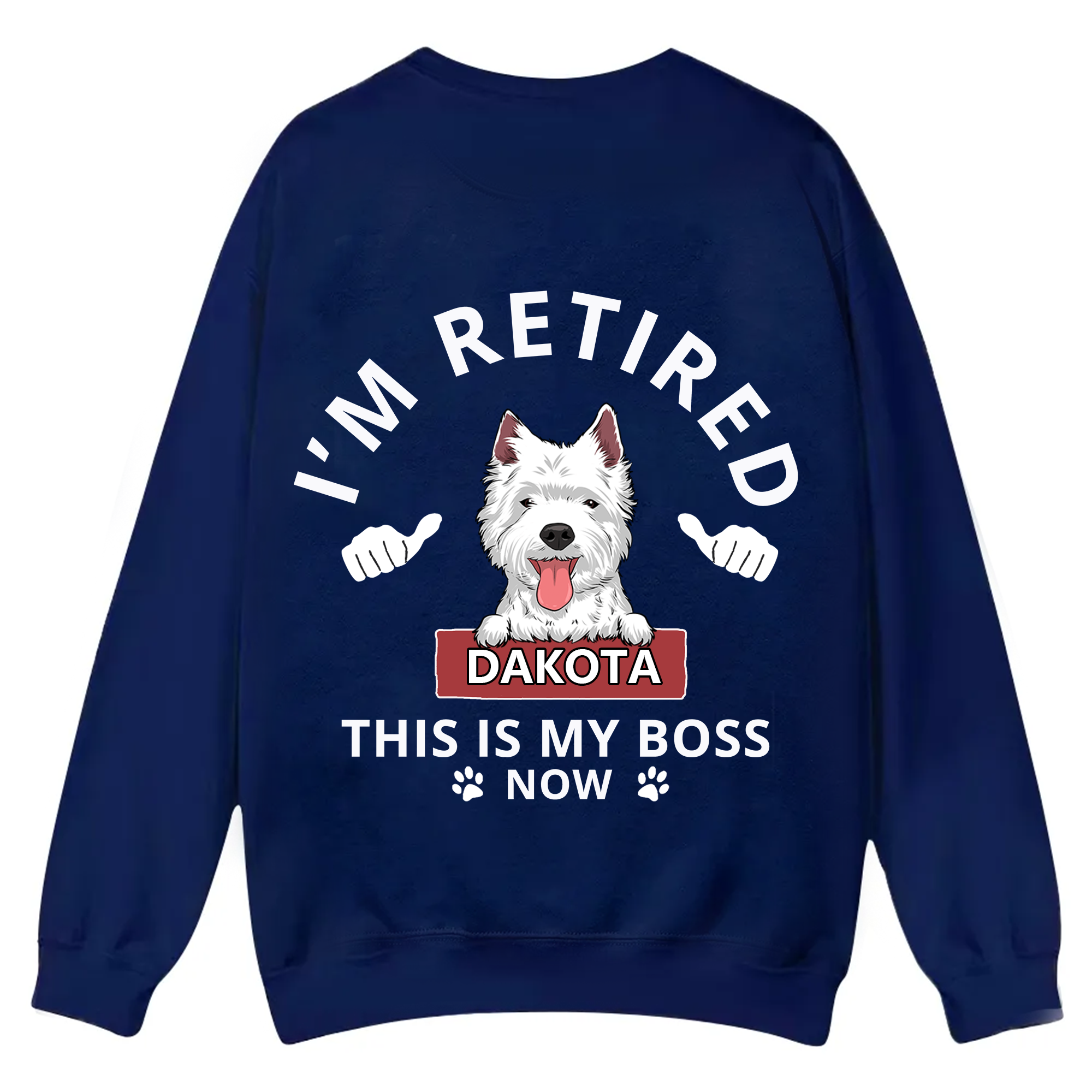 This Is My Boss - Personalized Custom Unisex Casual Crewneck Sweatshirt