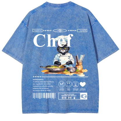Chef Unisex Fit Washed T-Shirt