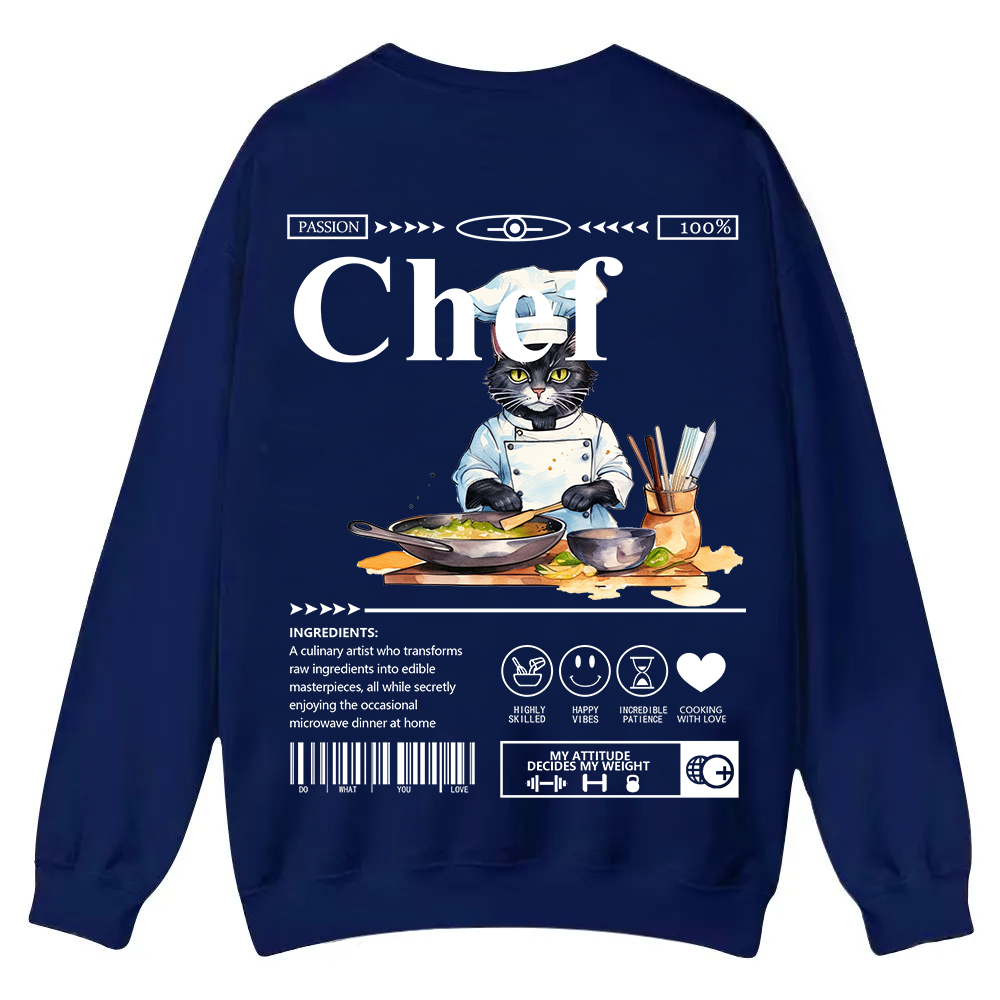 Chef Casual Crewneck Sweatshirt wearishow