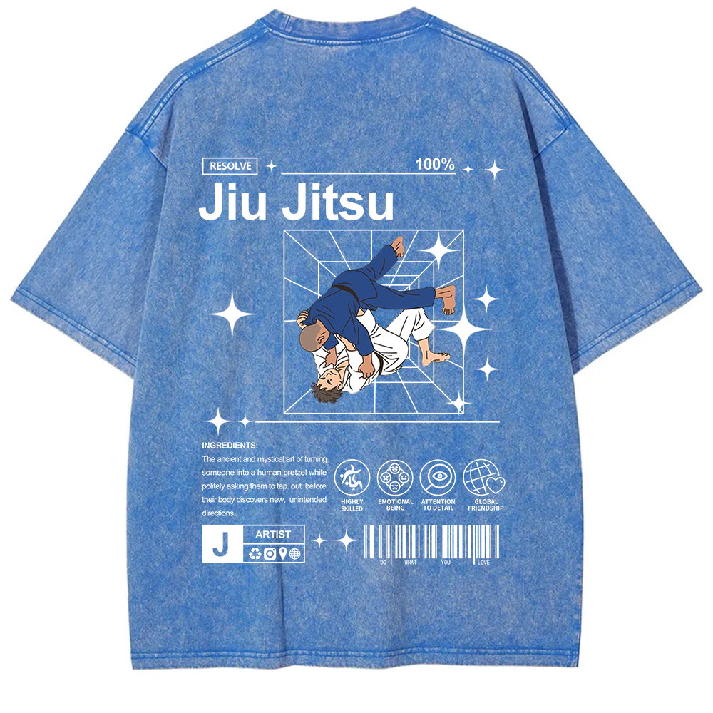 Jiu Jitsu Unisex Fit Washed T-Shirt