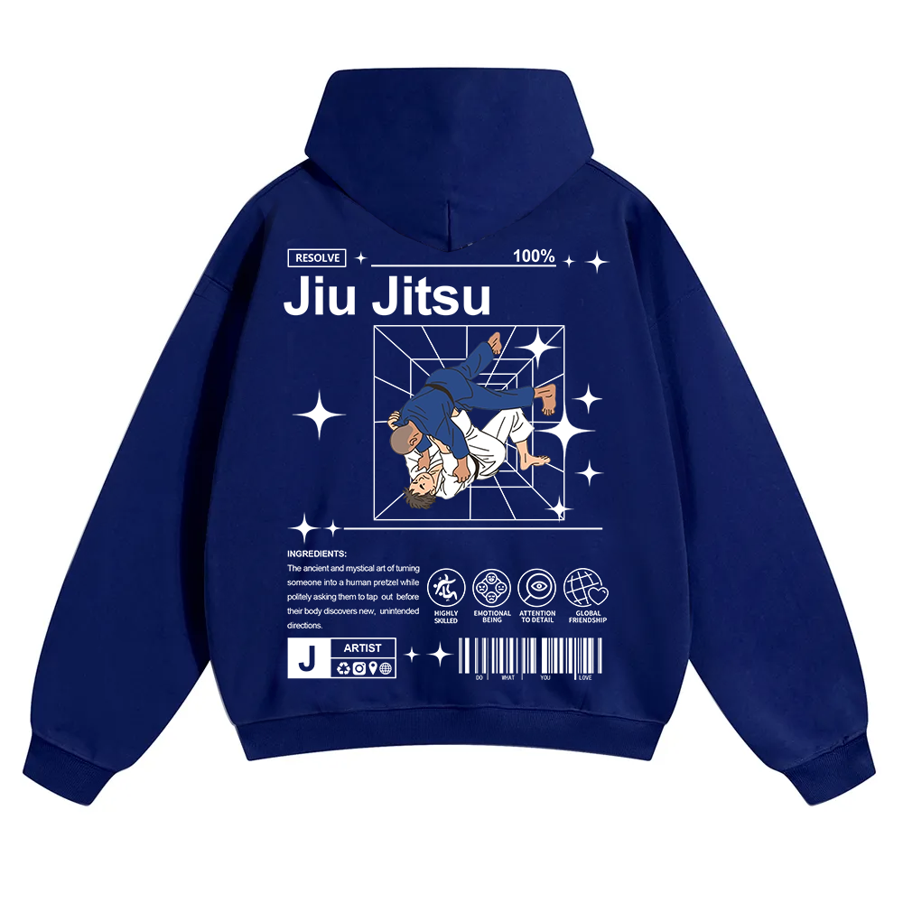 Jiu Jitsu Unisex Solid Color Hoodie wearishow