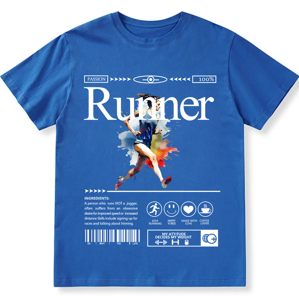 Runner Unisex Fit Cotton T-Shirt wearishow