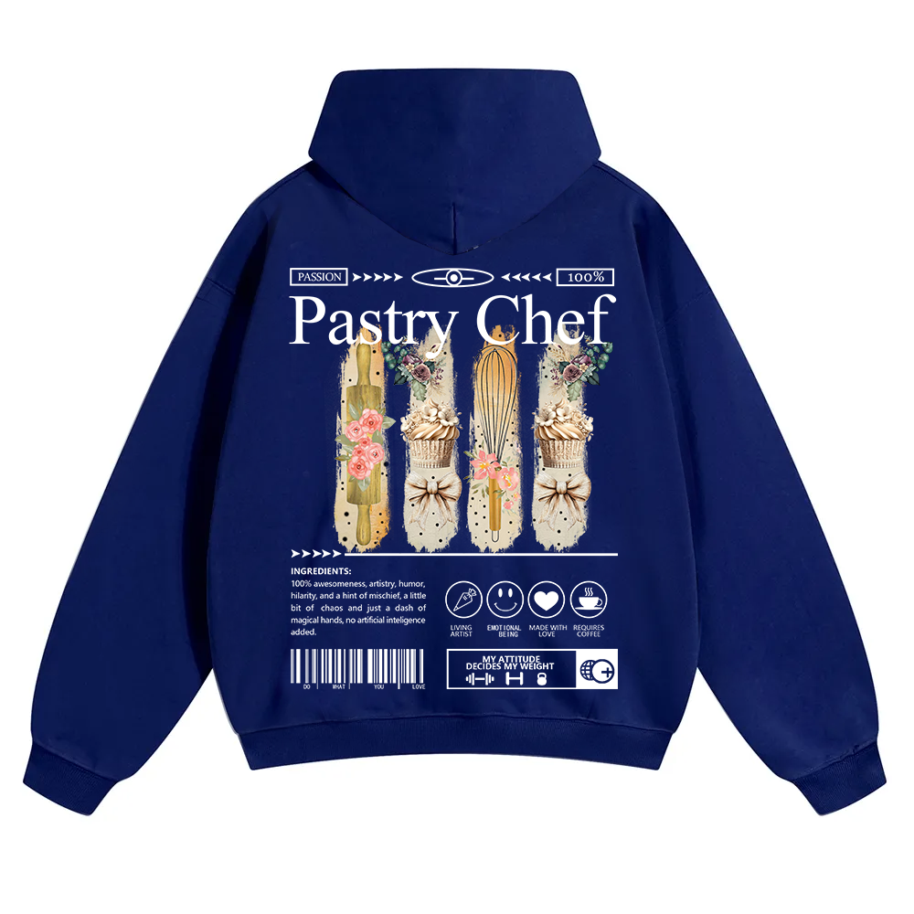 Pastry Chef Unisex Solid Color Hoodie wearishow