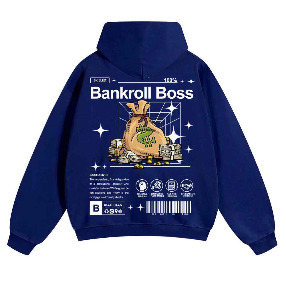 Bankroll Boss Unisex Solid Color Hoodie wearishow