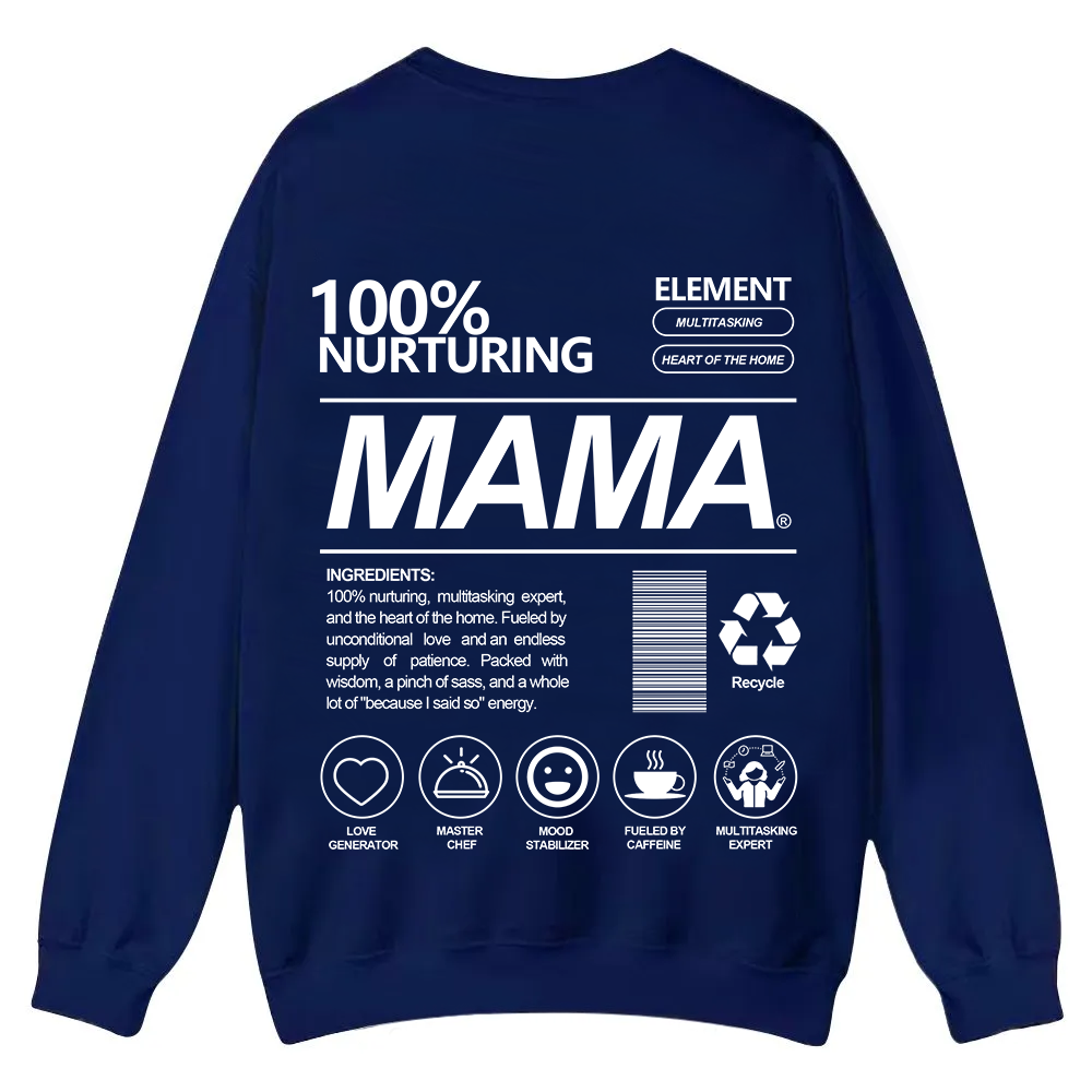 Mama Casual Crewneck Sweatshirt wearishow