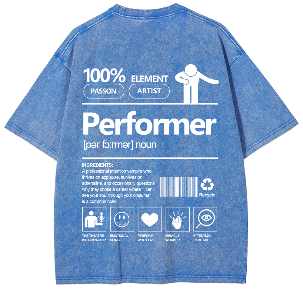 Performer Unisex Fit Washed T-Shirt