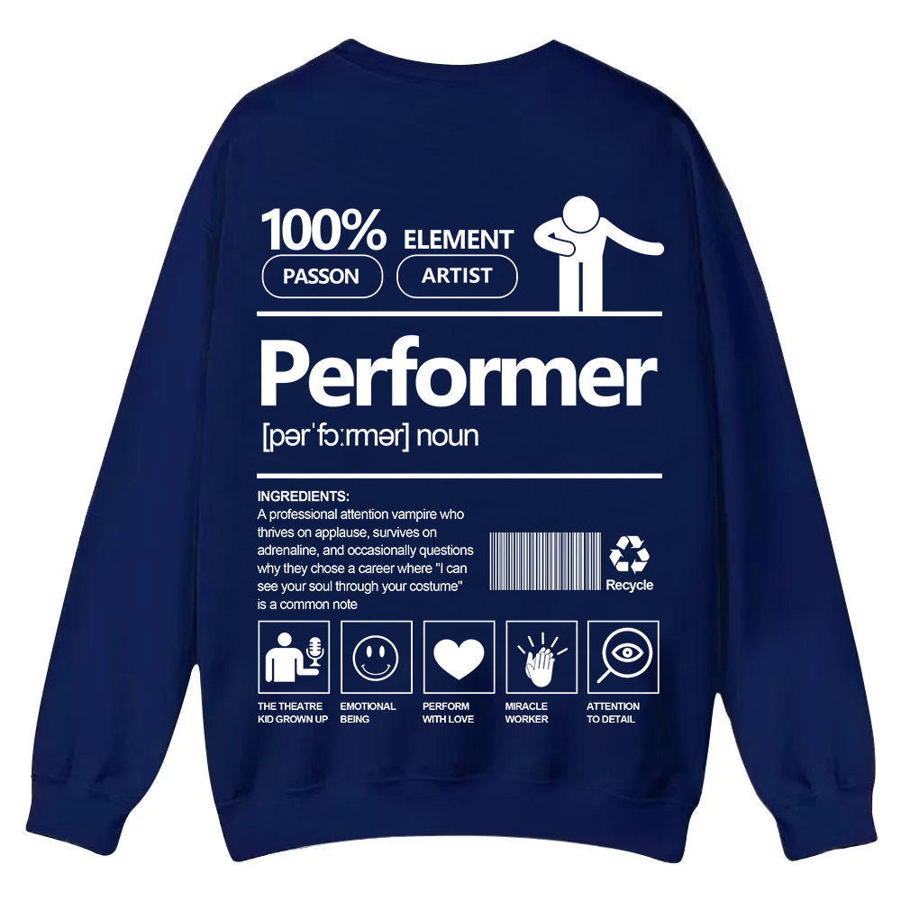 Performer Casual Crewneck Sweatshirt wearishow