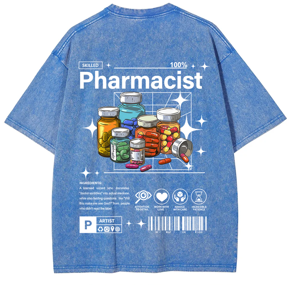 Pharmacist Unisex Fit Washed T-Shirt
