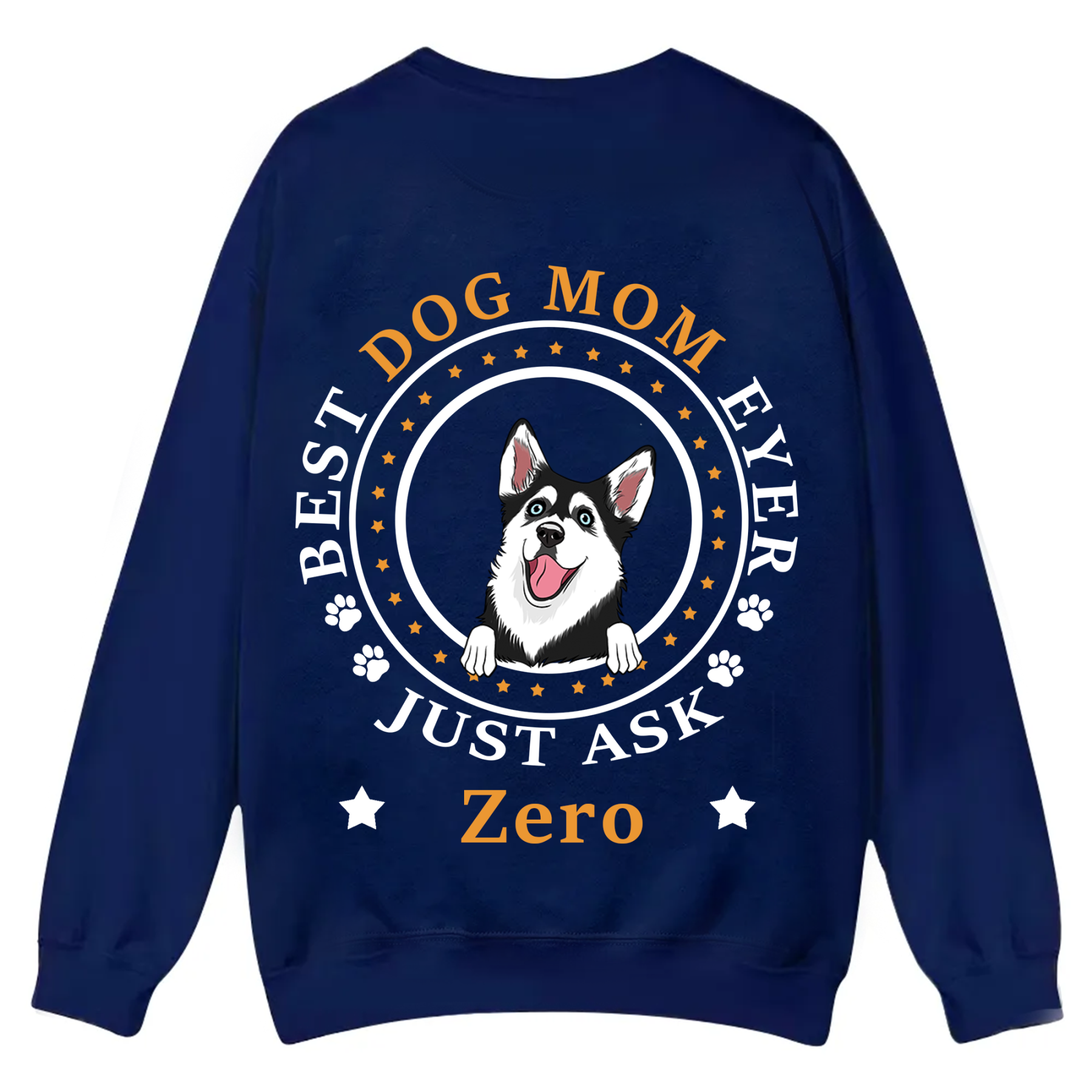 Best Dog Dad/Dog Mum Circle - Personalized Custom Unisex Casual Crewneck Sweatshirt