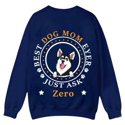 Best Dog Dad/Dog Mum Circle - Personalized Custom Unisex Casual Crewneck Sweatshirt