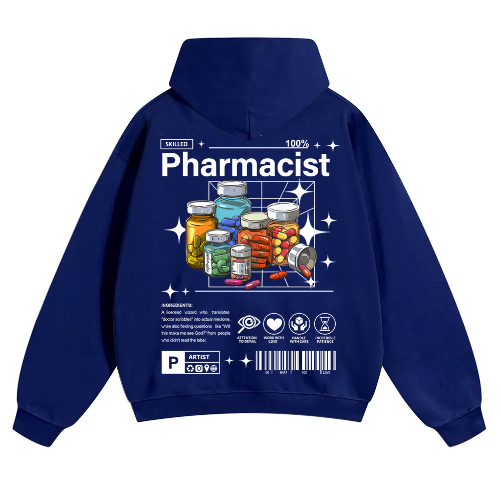 Pharmacist Unisex Solid Color Hoodie wearishow