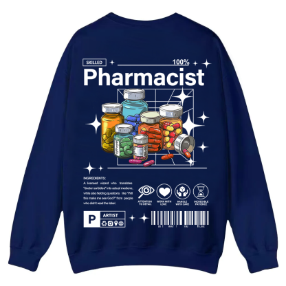 Pharmacist Casual Crewneck Sweatshirt wearishow