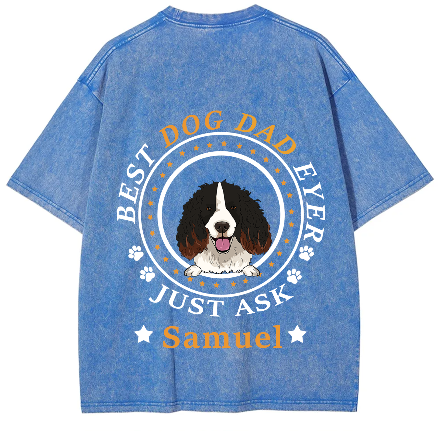 Best Dog Dad/Dog Mum Circle - Personalized Custom Unisex T-shirt