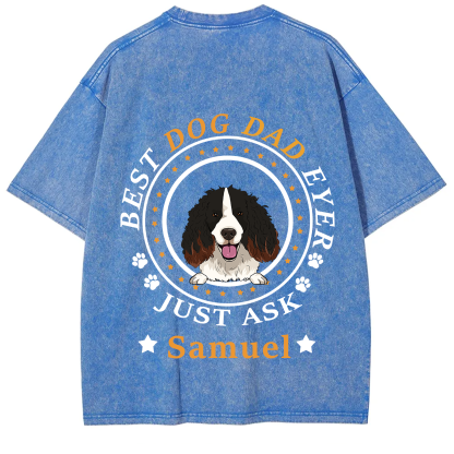 Best Dog Dad/Dog Mum Circle - Personalized Custom Unisex T-shirt