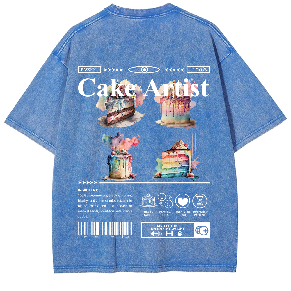 Cake Artist Unisex Fit Washed T-Shirt