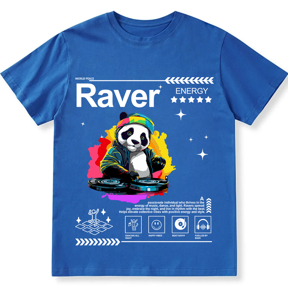 Raver Unisex Fit Cotton T-Shirt wearishow