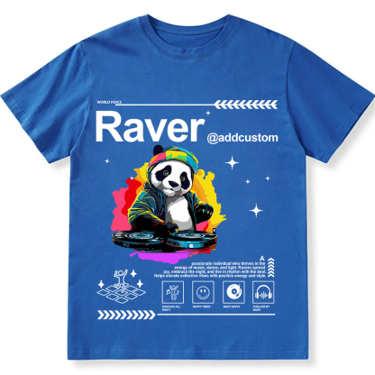 Addcustom Raver Unisex Fit Cotton T-Shirt wearishow
