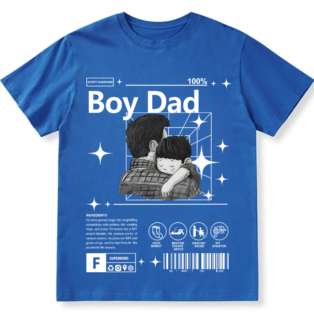 Boy Dad Unisex Fit Cotton T-Shirt wearishow