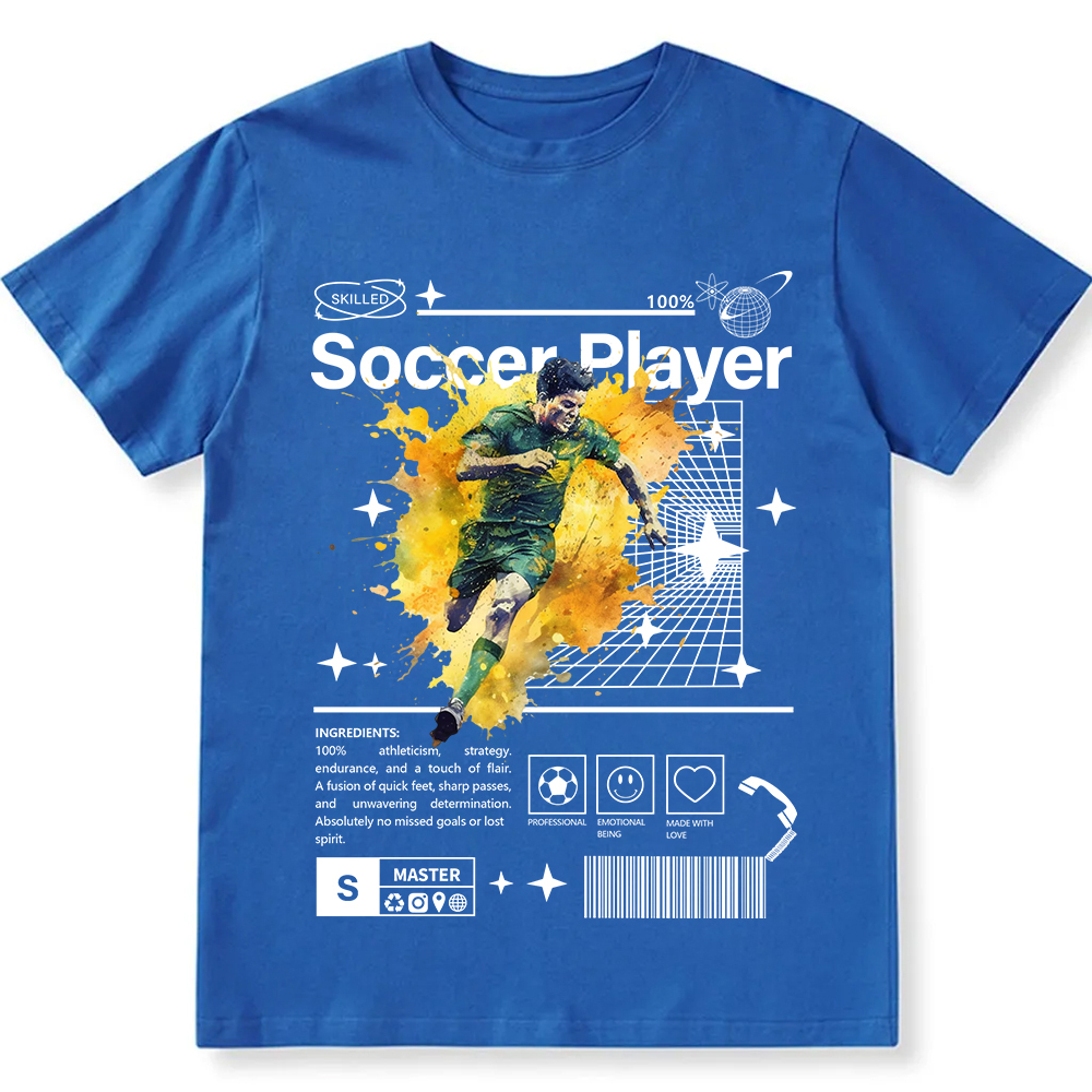 Soccer Player Unisex Fit Cotton T-Shirt wearishow