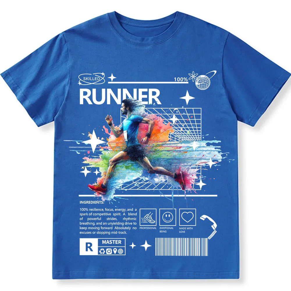 Runner Unisex Fit Cotton T-Shirt wearishow