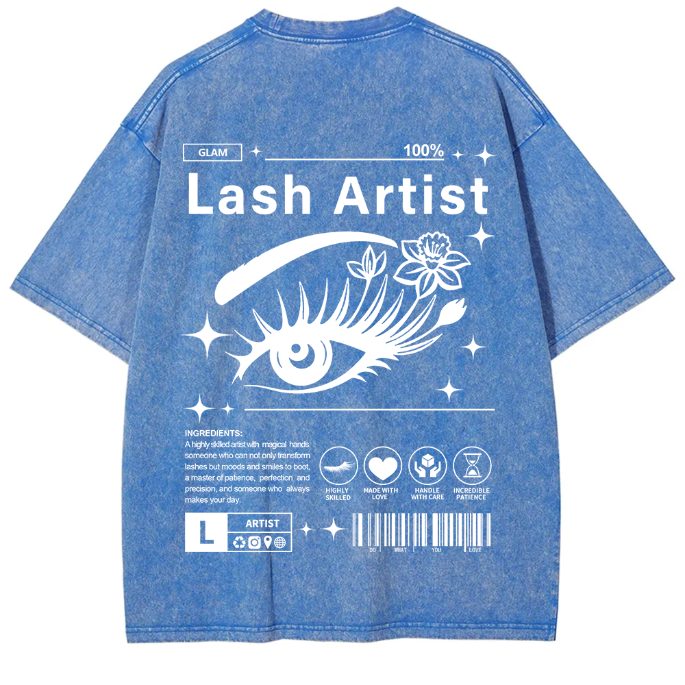 Lash Artist Unisex Fit Washed T-Shirt